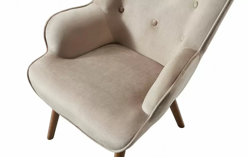 Кресло Hygge, бежевый/орех - фото 7