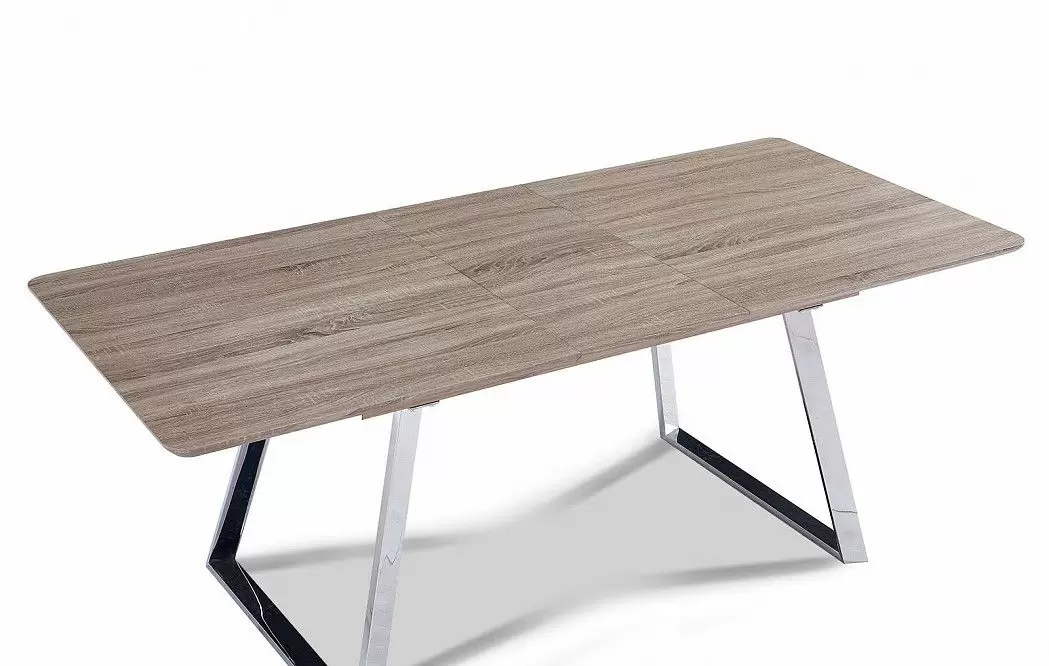 Стол раскладной Otis 160-200, дуб/сталь - фото 10