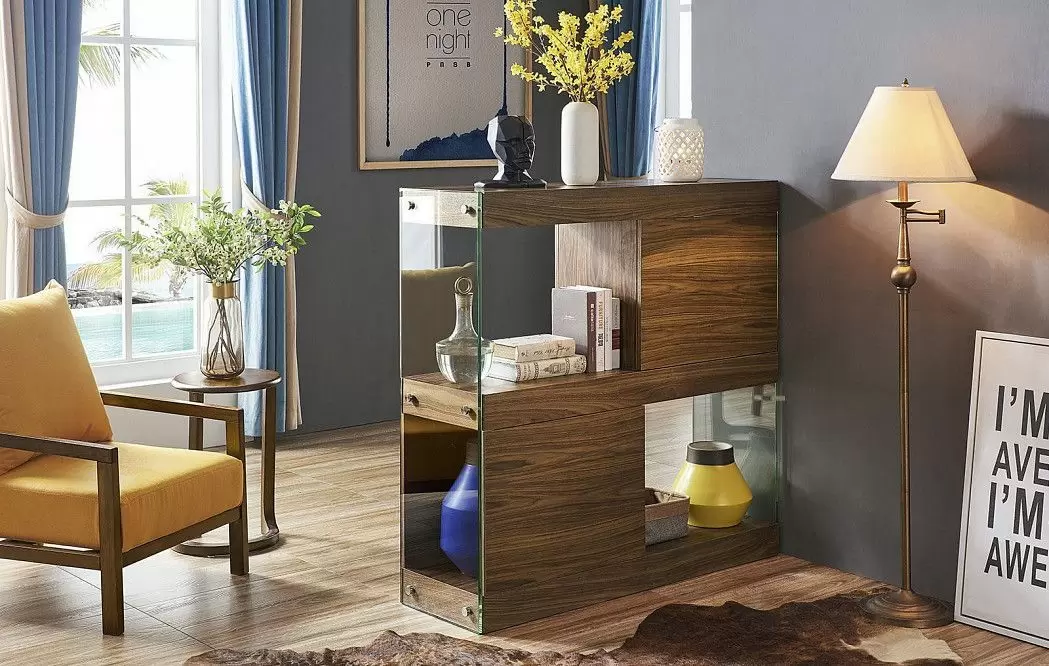 Шкаф-витрина Orion, американский орех - фото 3