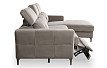 Диван-реклайнер Adeline угловой (правый), серо-коричневый