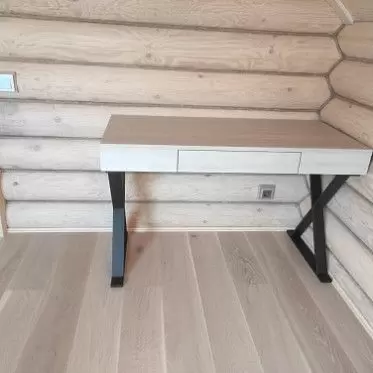 Стол письменный Croft, пепельный дуб/черный