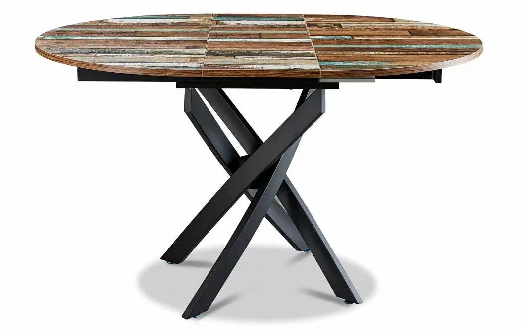 Стол раскладной Charly 100-129, мультиколор/черный - фото 9