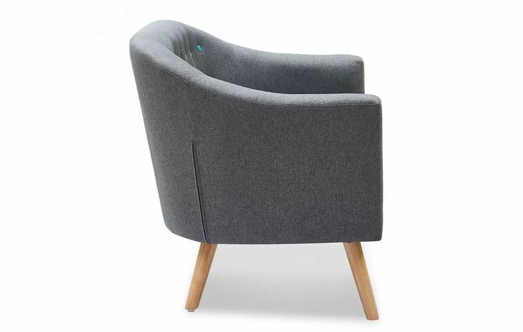 Диван Florence 2-х местный, темно-серый/цветные пуговицы - фото 5