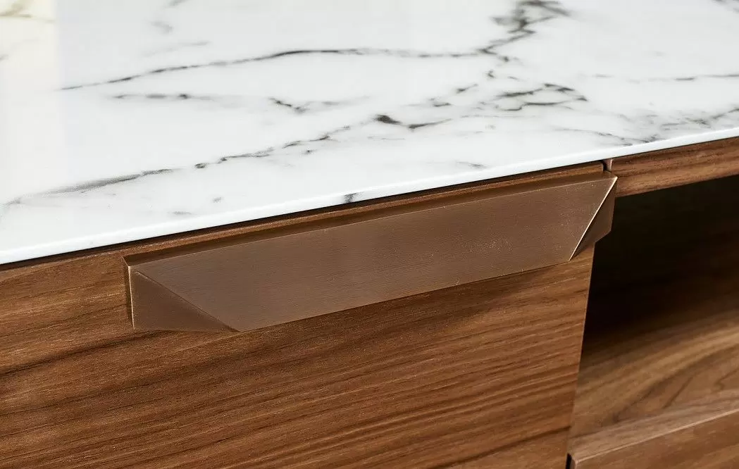 ТВ Тумба Stanford, орех/мрамор - фото 7