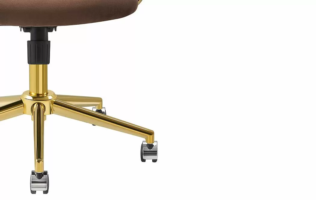 Кресло Oscar, темно-желтый/коричневый/золото - фото 5