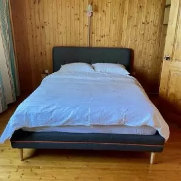 Кровать Madeira, серо-коричневый/светлые ножки