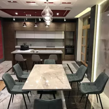 Стол раскладной Cross, светлая керамика IMG-202 ... 14-WA0046 + стул Amalia