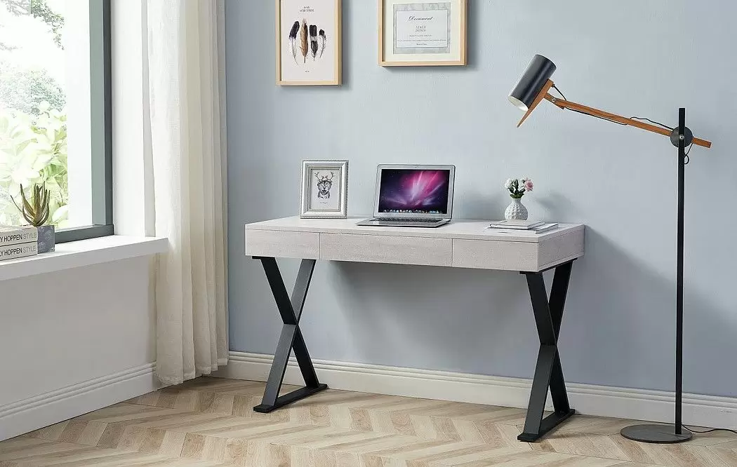 Стол письменный Croft, пепельный дуб/черный - фото 2