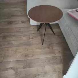 Стол журнальный Elegance (70), орех/черный