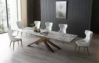 Стол Esmeralda + 6 стульев Augusta