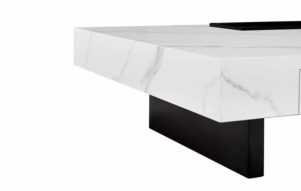 Стол журнальный Gabrielle (100), белый камень - фото 7