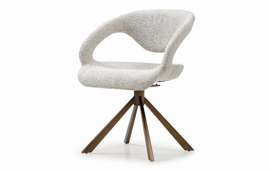 Стул Evelyn, кремовый/бронза - фото 6