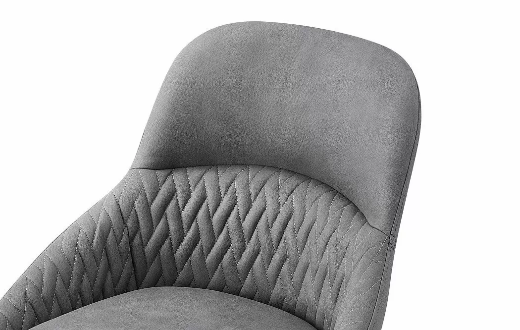 Стул полубарный Steven, темно-серый/золото - фото 4