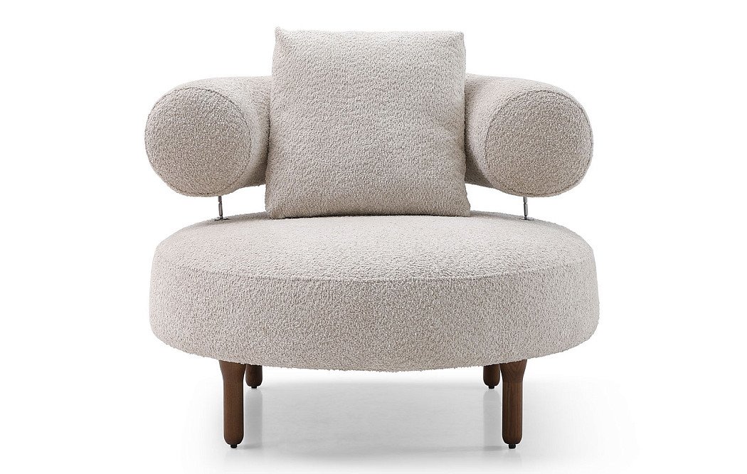 Кресло Olimpia, кремовый/орех - фото 2