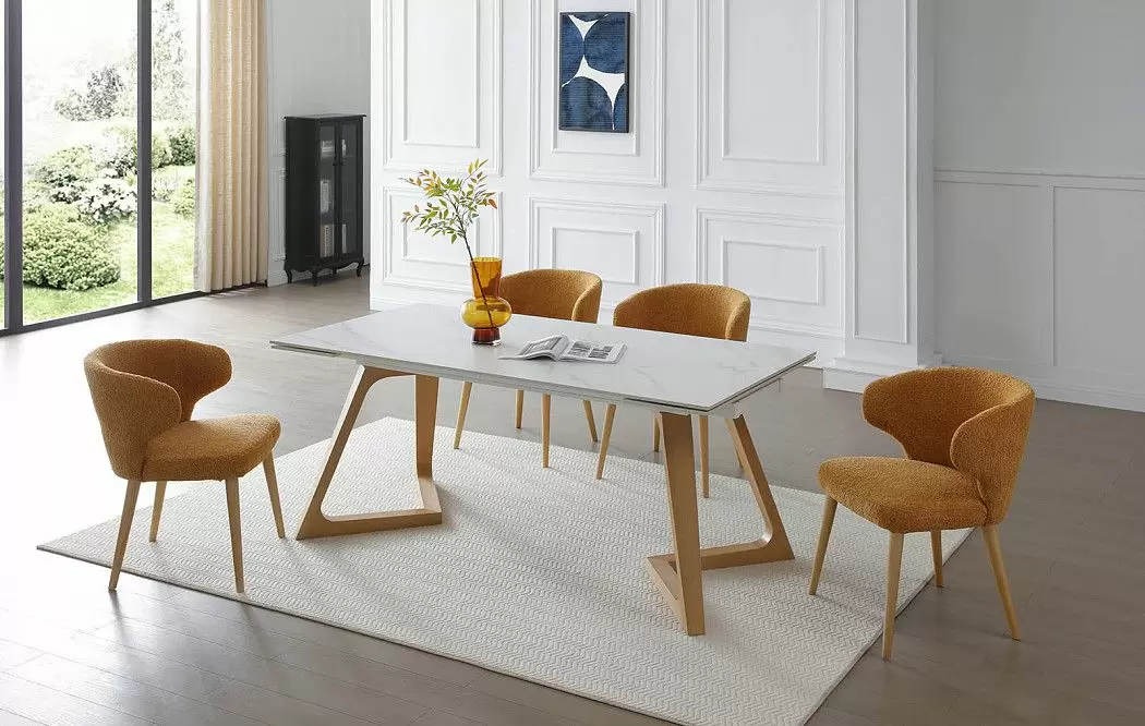 Стол раскладной Sorrento 160-220, белая керамика/ясень - фото 7