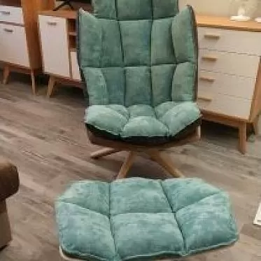 Кресло с оттоманкой в стиле Husk, бирюзовый IMG-20210111-WA0025.jpg