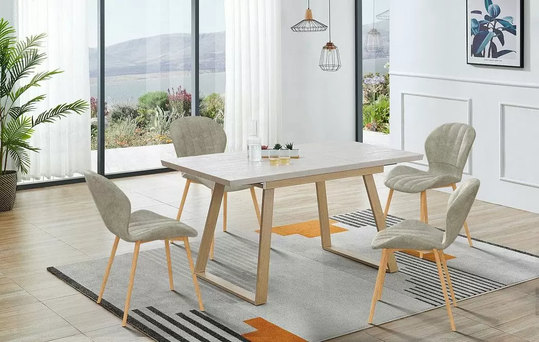 Стол раскладной Norfolk 110-150, светлый дуб/вяз - фото 3