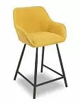 Стул полубарный Edwin, желтый карри/черный