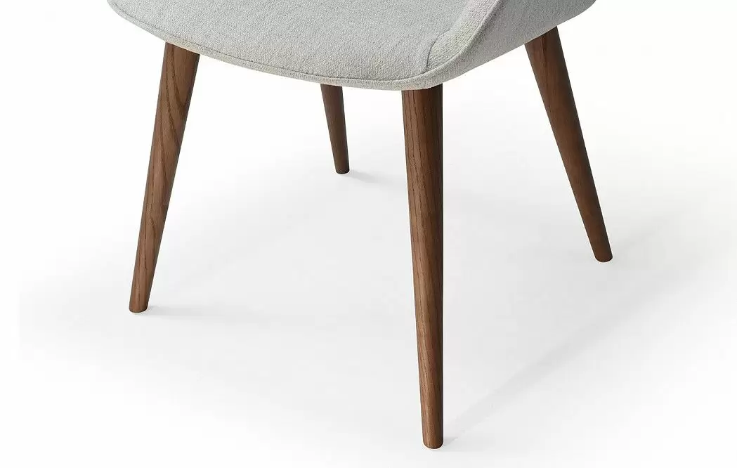 Стул Leona, светло-серый/орех - фото 12