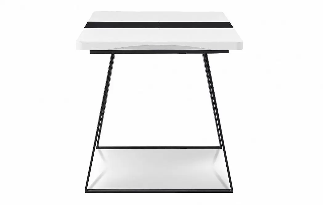 Стол раскладной Frankfurt 110-140, белый/черный - фото 10