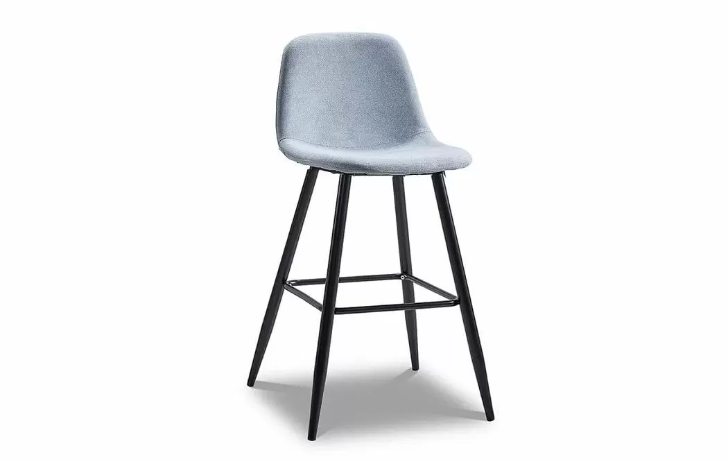 Стул полубарный Jack (60), голубой/черный