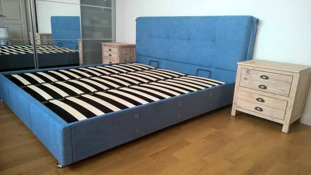 Кровать с подъемным механизмом Norden 180х200, синий - фото 17