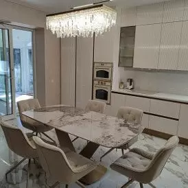 Стол раскладной Victoria Bvlgari White 160-240, керамика