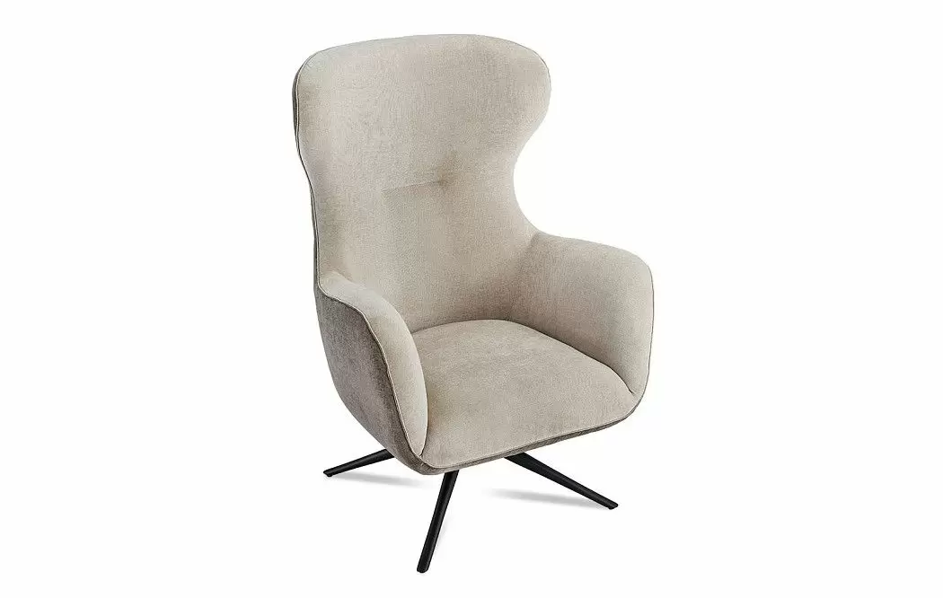 Кресло и оттоманка Lucille, бежевый - фото 10