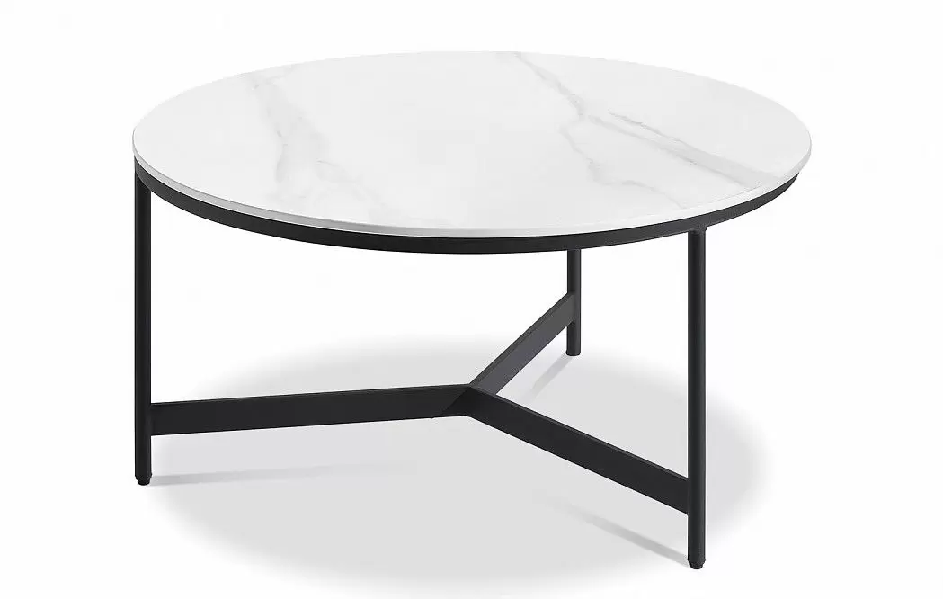 Набор из 2-х столов журнальных Fabio, белая керамика - фото 5