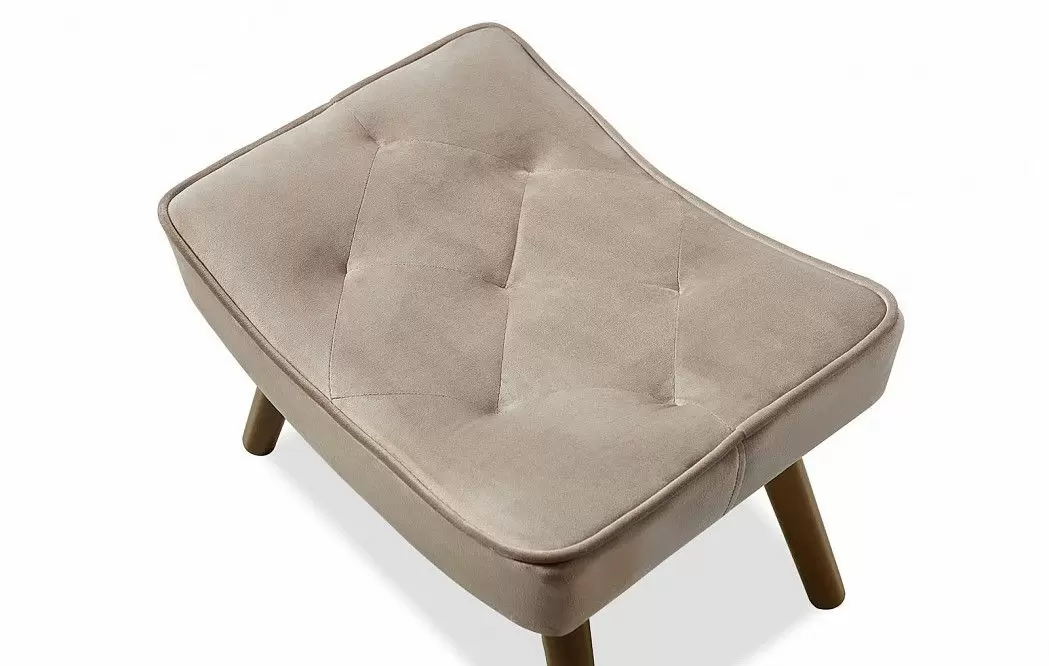 Оттоманка Hygge, бежевый/орех - фото 6