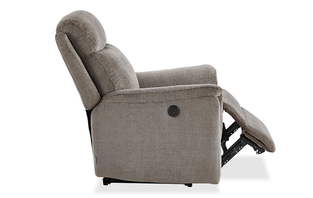 Кресло-реклайнер Stanley, серо-бежевый - фото 15