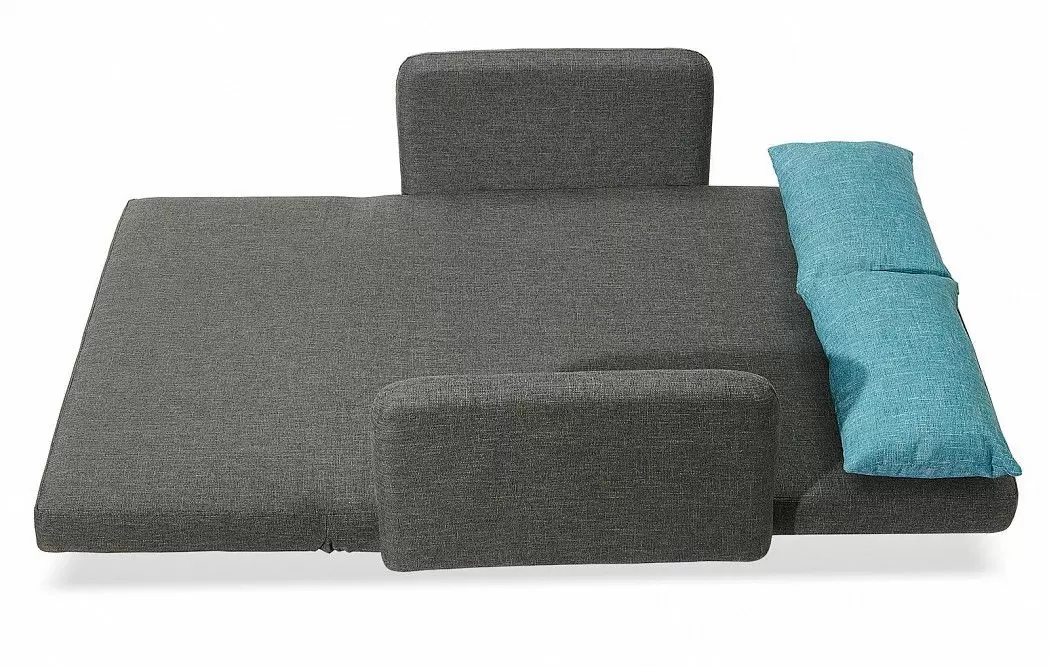 Диван-кровать Cardiff, серый/бирюзовый меланж - фото 8