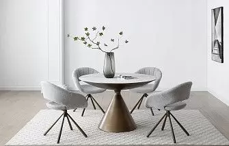 Стол Donna + 4 стула Alessa серый