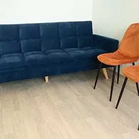 Диван-кровать Felicity, темно-синий/натуральный