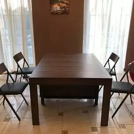 Стул Party, орех/черный