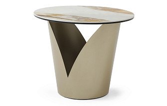 Стол журнальный Tiffany (60), керамика/шампань