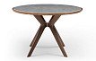 Стол Tango 100, серая керамика/орех