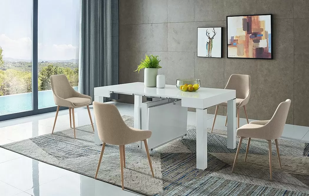 Стол раскладной Claus, белый - фото 6