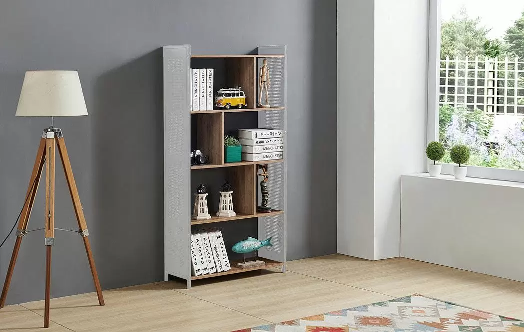 Стеллаж Oslo, орех/белый - фото 2