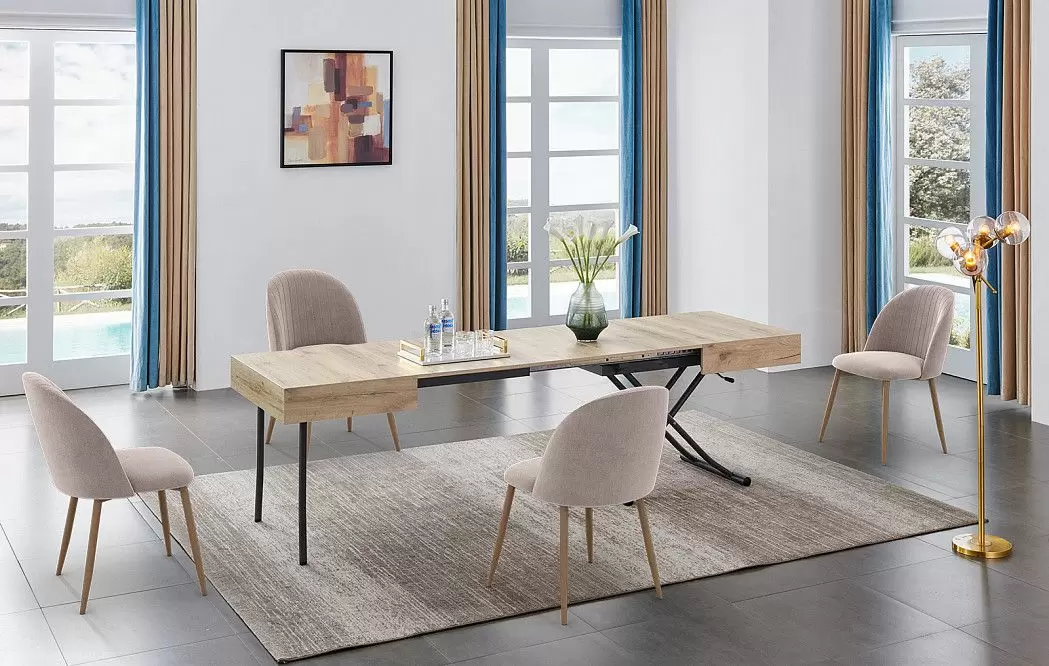 Стул Angela, бежевый/дерево - фото 3