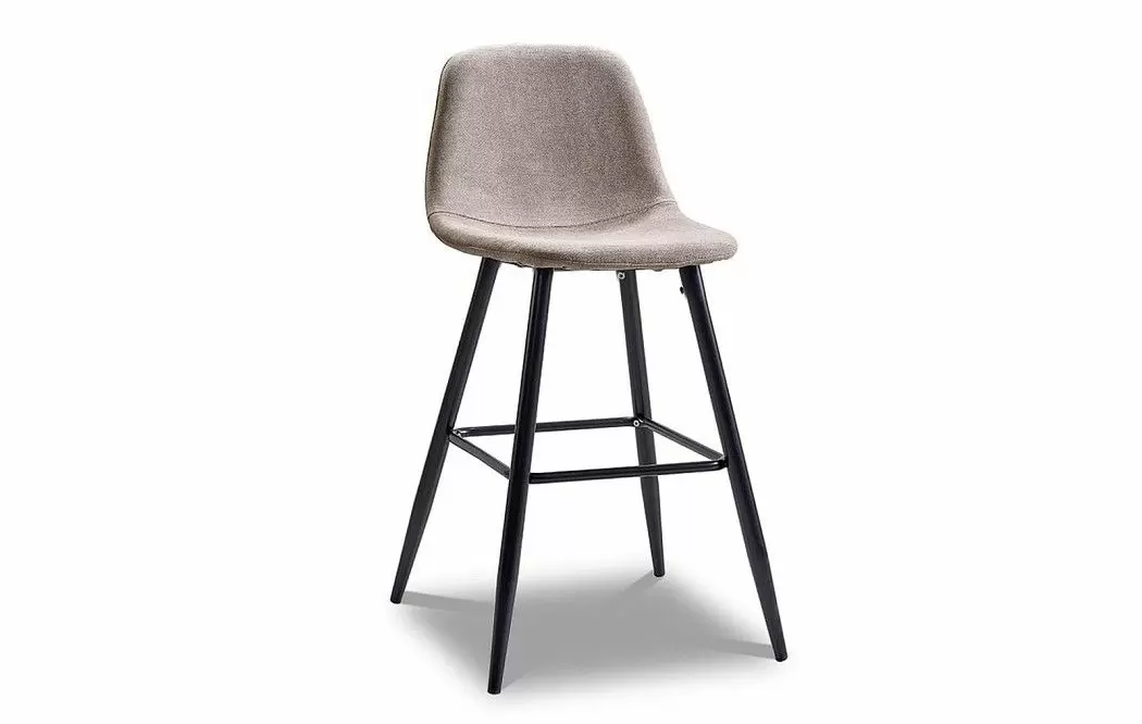 Стул полубарный Jack (60), бежевый/черный