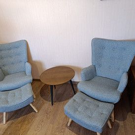 Оттоманка Hygge, слоновая кость/золото