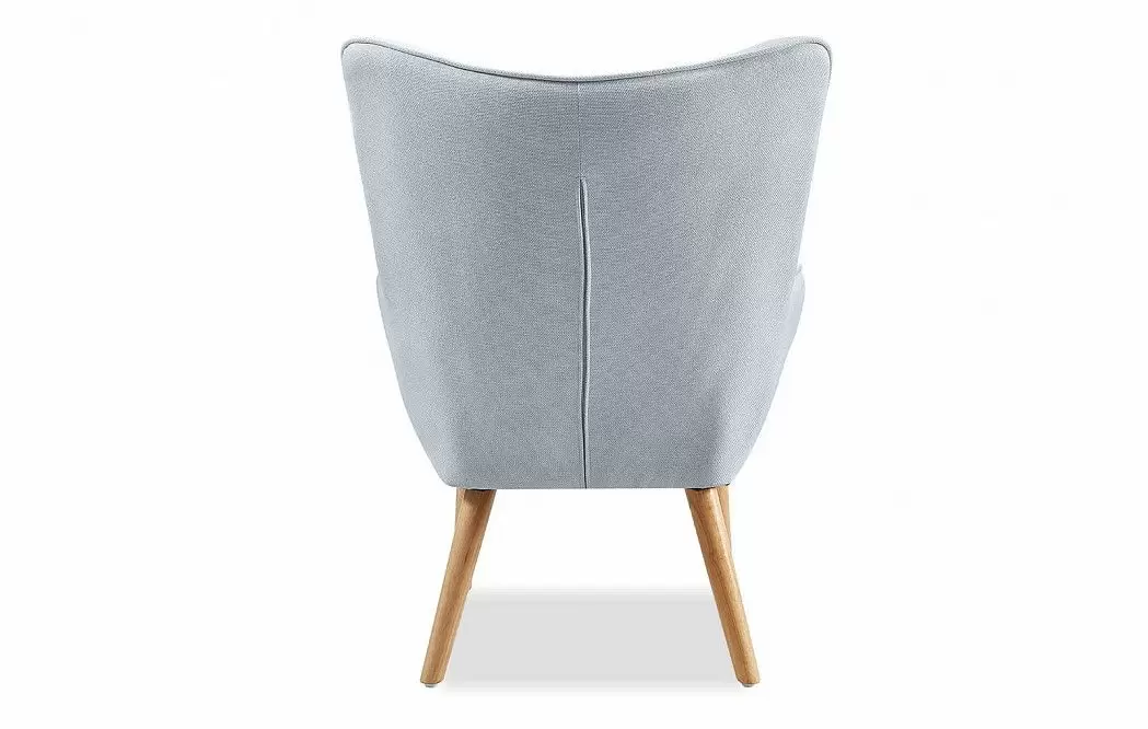 Кресло и оттоманка Hygge, голубой/натуральный - фото 5