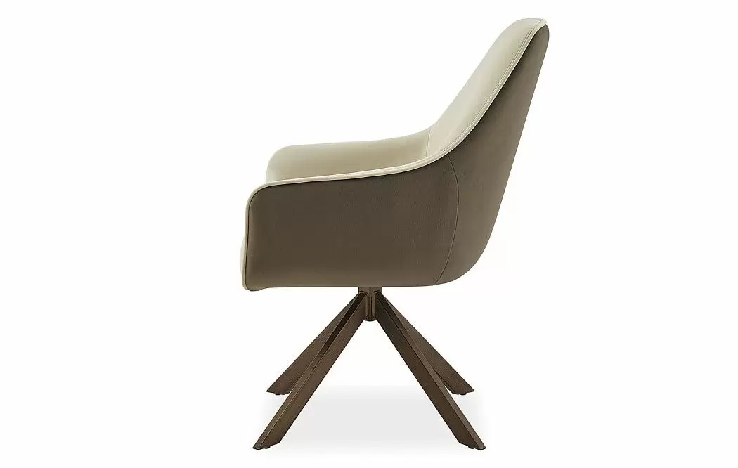 Стул Emma, бежевый/коричневый/бронза - фото 11