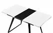 Стол раскладной Frankfurt 110-140, белый/черный