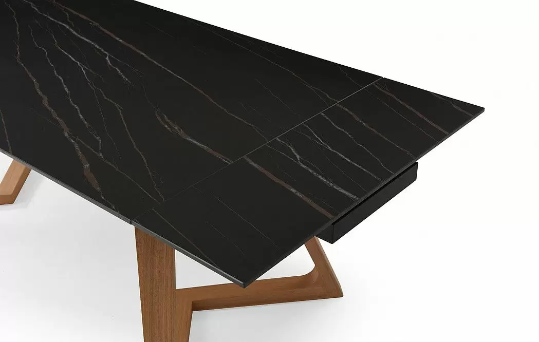 Стол раскладной Sorrento 180-240, черная керамика/ясень - фото 7