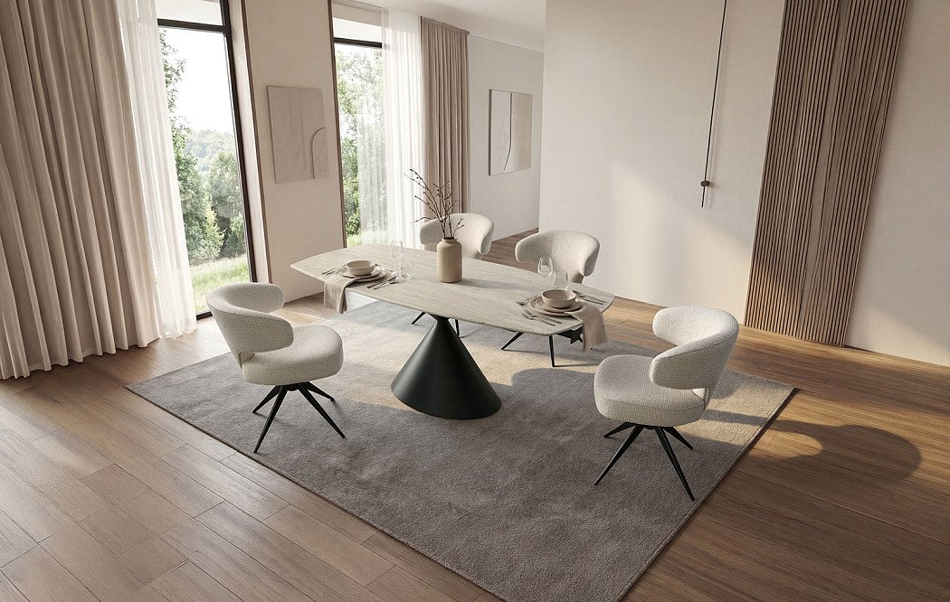 Стол Sylvia + 4 стула Blanca