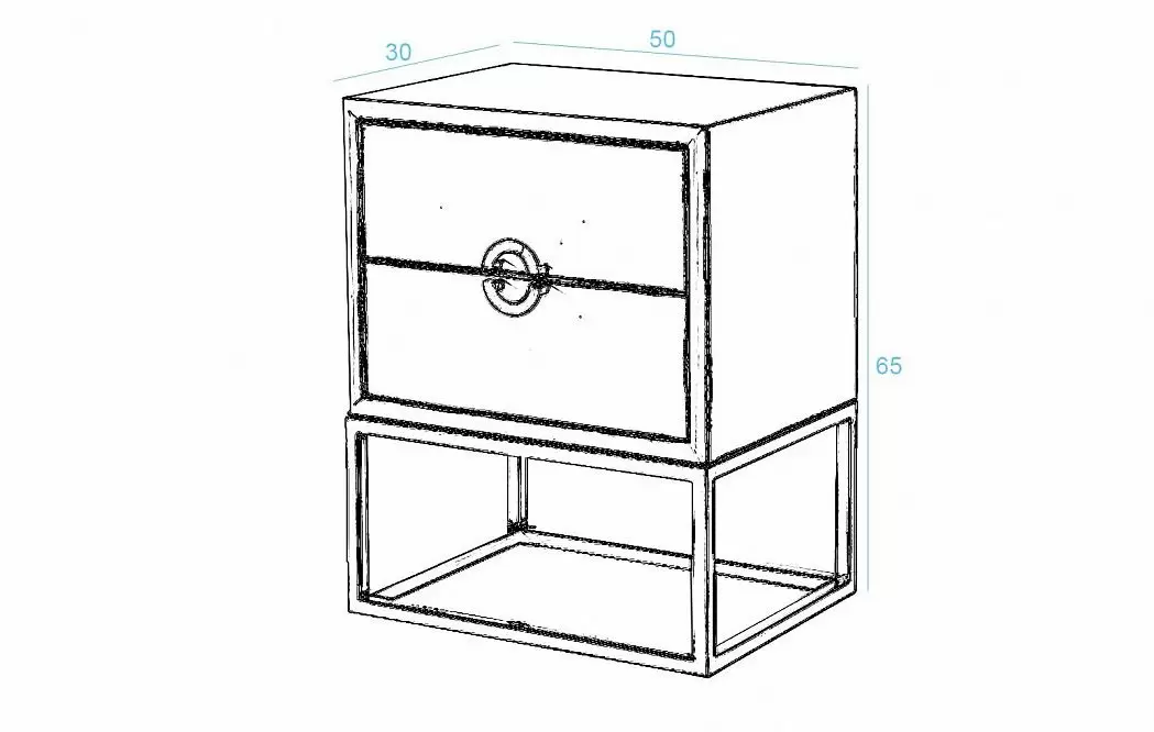 Тумба прикроватная Adele, белый - фото 3