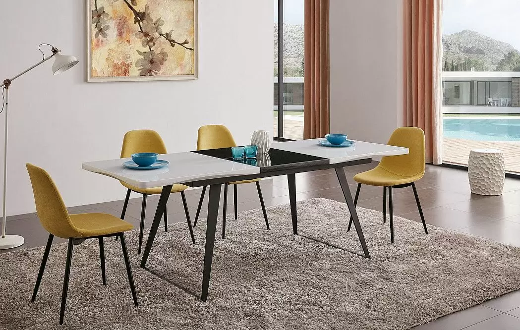 Стол раскладной Vermont, черный/белый - фото 3