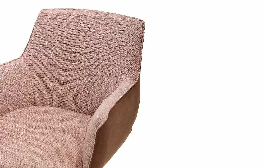 Стул Geneva, персиковый/коричневый/сталь - фото 6